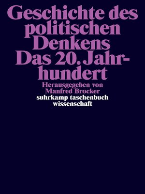 cover image of Geschichte des politischen Denkens. Das 20. Jahrhundert